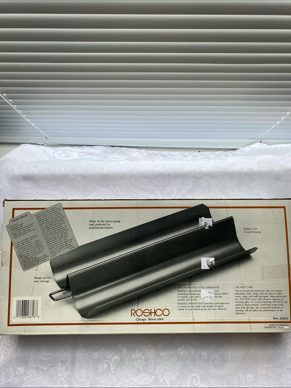 NIB, ROSHCO Baker’s Advantage French Bread Pan, new old stock